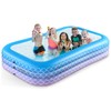 Sunrio 2025 Upgrade Inflatable Pool for Kids and Adults-120"*72"*22" Full-Sized