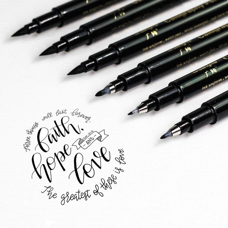 O-Kinee Calligraphy Pens - Pack of 9 Calligraphy Ballpoint Pens