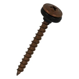 Stainless Washer Screws for Tiles (Large) 4.2 x 100 Bronze [50 pieces]