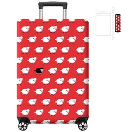 Aatacas Unique Printed Pattern Travel Luggage Cover, Luggage Tag and Luggage Handle Cover, Elastic Washable Anti-scratch Suitcase Cover Protector (XL: 30 Inch Luggage)
