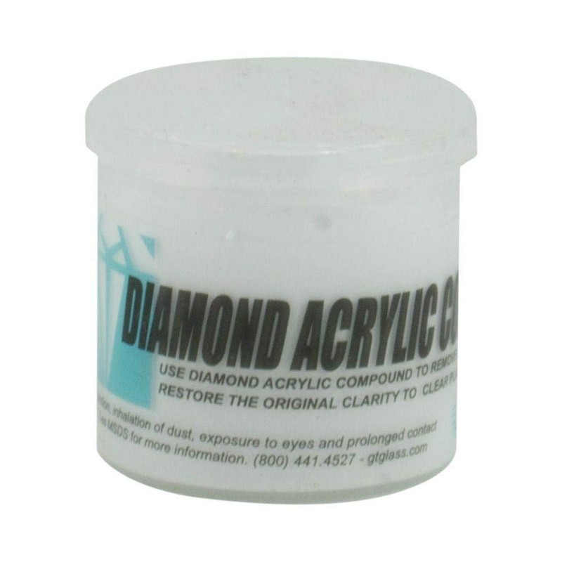 Glass Technology Diamond Clear Acrylic Polishing Compound - 1lb