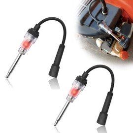 2Pcs Inline Spark Plug Tester, Small Motor Vehicle Engine Ignition, Suitable for Automobile, Motorcycle, Lawn Mower Internal and External Engines