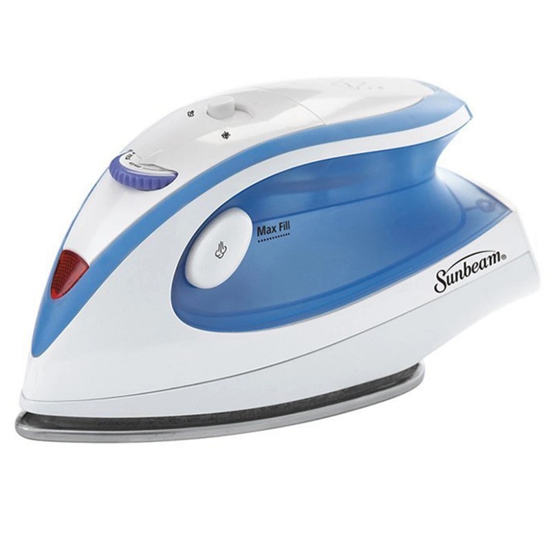 Sunbeam Compact Size Travel Mini Iron Dual Voltage 120V-240V Dry