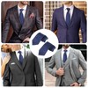 2PCS Men's Clip-on Ties - Solid Uniform Pre-tied Adjustable Neck