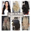 Jerriess Tape in Hair Extensions Human Hair, Professional Grade Remy