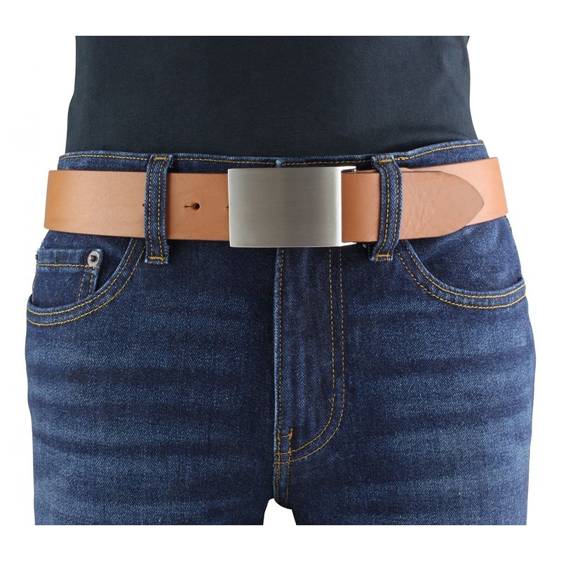BELTINGER Belt made of full cowhide leather, 4.0 cm, jeans