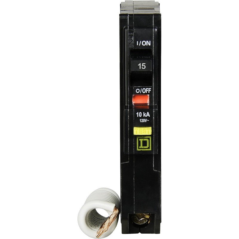 Square D - QO115GFICP QO Qwik-Gard 15 Amp Single-Pole GFCI