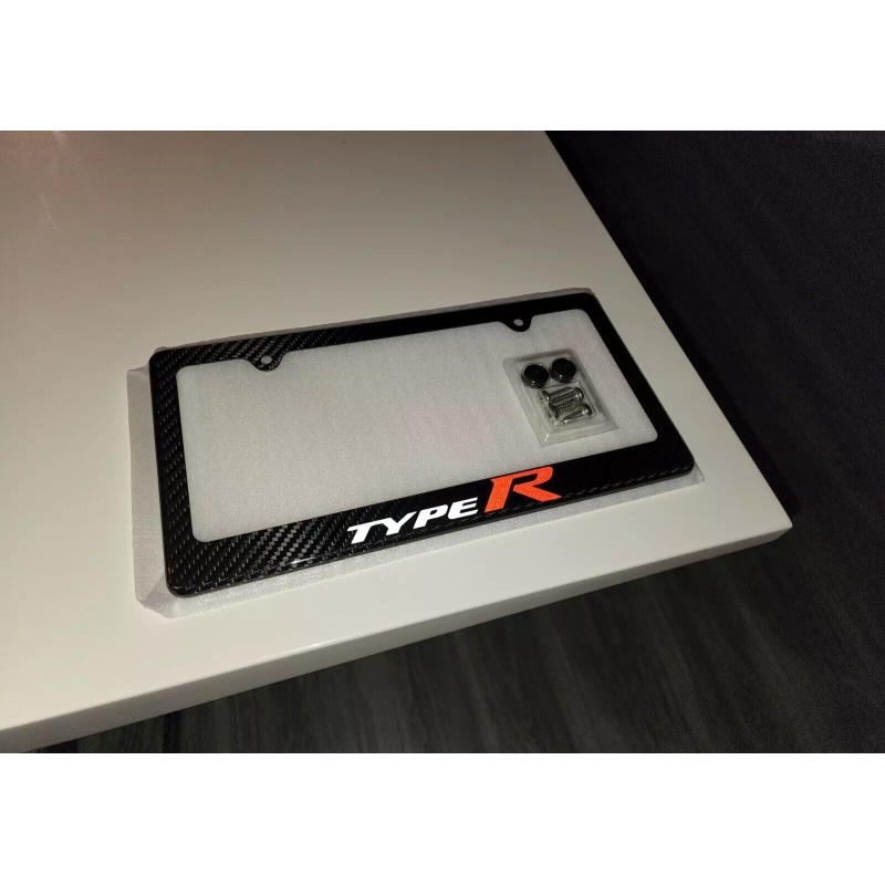 sport Honda Type R 100% Carbon Fiber License Plate Frame