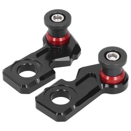 JOROBURO 2pcs Motorcycle Chain Adjuster Block, Motorcycle Chain Slack Adjuster Tool, CNC Billet Aluminum Motorcycle Chain Adjusting Tool Fit for CBR650R/CB650R/CBR650F/CB650F