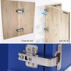 XINHAITC 2 Pack 90 Degree Cabinet Hinges Soft Close Folden