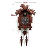 Rylai Cuckoo Clock Vintage Large Wooden Wall Clock Handcrafted 13x9.5