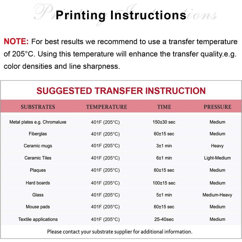 A-SUB Sublimation Paper A4, 210x297mm, 100 Sheets, 125gsm, Compatible with