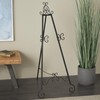 Deco 79 Metal Scroll Display Easel Large Adjustable 3 Tier