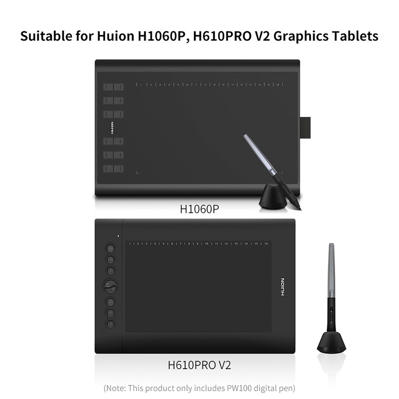 Huion PW100 Digital Pen Battery-free Digital Pen with 2 Programmable