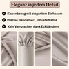 Amqua Fitted Sheet, 90 x 200 cm, Cotton Taupe, Fitted