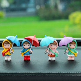 gifthub Car Decoration Cute Cartoon Umbrella Girl Car Decoration, Umbrella Plastic Home Decor