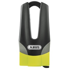 ABUS Brake Disc Lock Granit Quick 37/60 Maxi + Mini - Motorcycle Lock with ABUS Security Level 15 - 11 mm Thick Shackle - 50 mm Shackle Height, Yellow