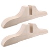 Luxshiny Folding Room Divider Stand 2pcs Wood Privacy Screen Stand