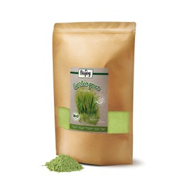 Biojoy Biojoy BIO-Gerstengras Pulver (1 kg), gemahlene Gerste, roh & ohne Zusätze