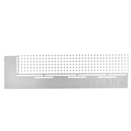 Alvinlite 1 Piece Diamond Painting Tool, Stainless Steel Diamond Mesh Ruler, 5D Diamond Ruler Tool with 216 Blank Grids, DIY Rhinestone Embroidery Painting Ruler