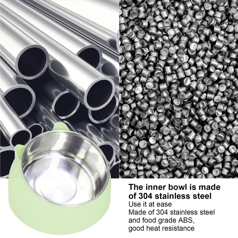 Zerodis Heated Pet Bowl, Portable Heated Water Bowl Nordic Stainless