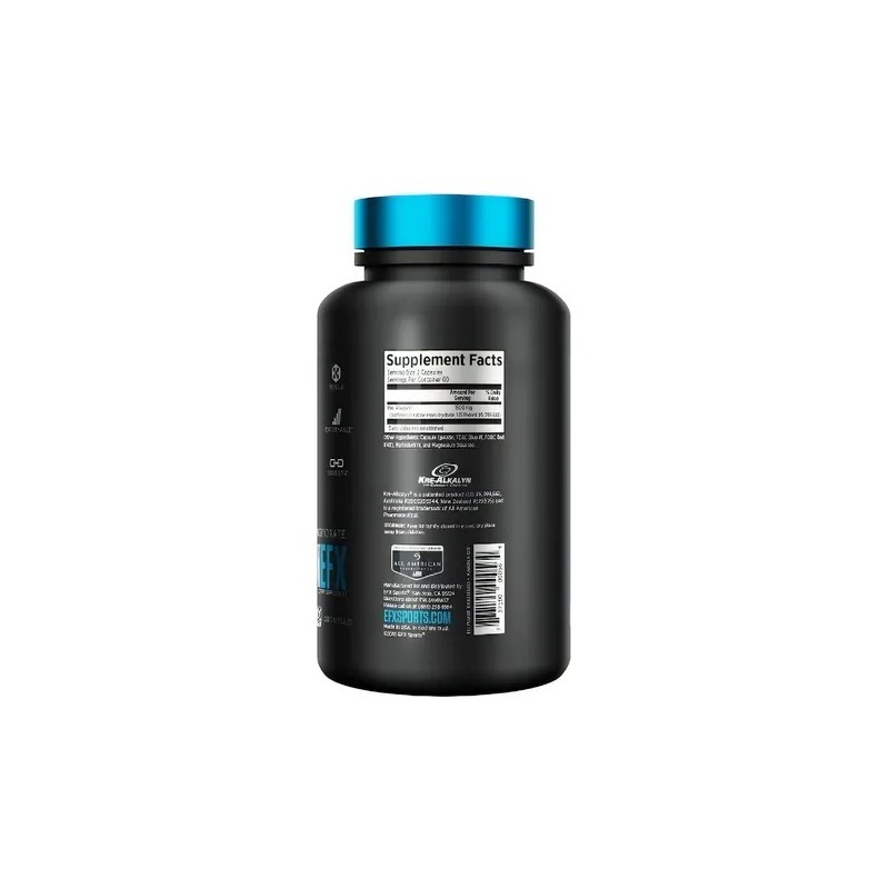Kre-Alkalyn EFX 120 Cápsulas Creatina Monohidrato PH-Correct Sin Sabor