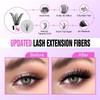 Fluffy Eyelash Extension Kit Thick Cluster Lashes Mink 9-16MM CC