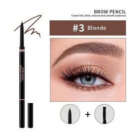 Eyebrow Pencil – Ultra-fine eyebrow pencil, precision nib and spool brush, filler sparse areas, natural eyebrow makeup, waterproof women's eyebrow pencil (03# Blonde)