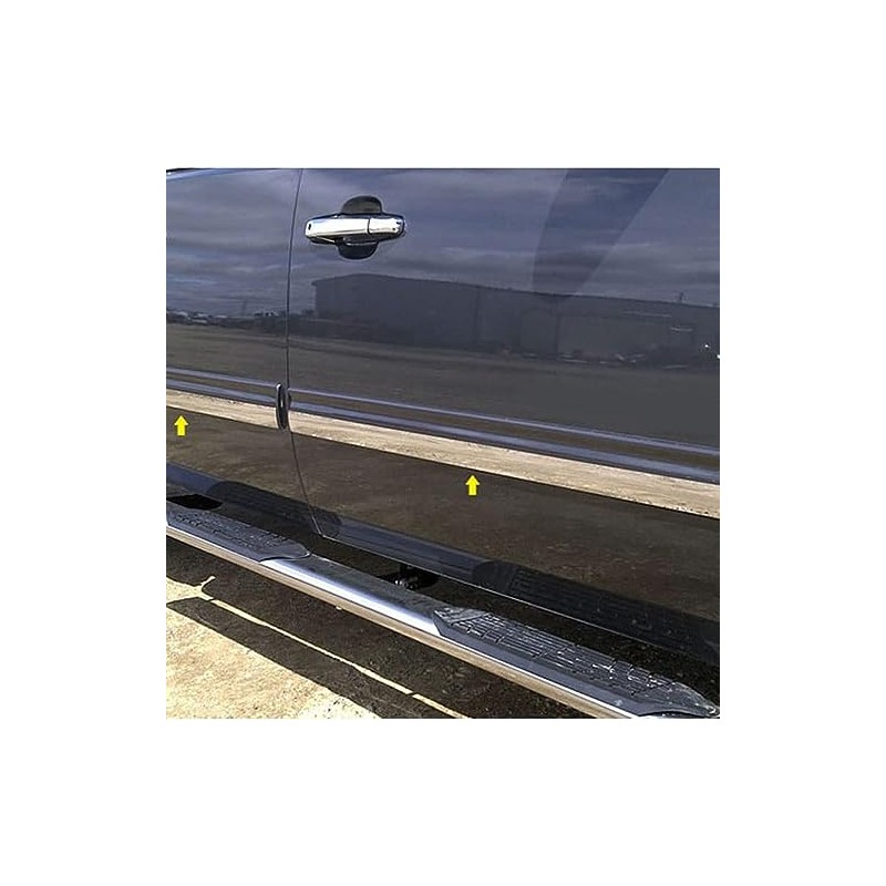 Brighter Design 4p Chrome Side Molding Insert fit for Chevy