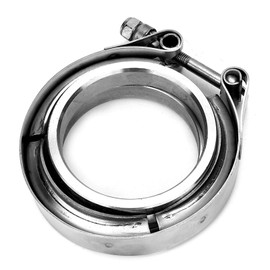 V Band Clamp 75 mm, V Banhelle, V Band 2.5 Inch Self-Scenerend, V-Band Clamp, Car Exhaust Clamps, 2.5 Inch Exhaust Downpipe, Stainless Steel, 2-Piece Hedgehog Connection Kit