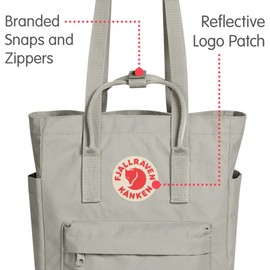 Fjallraven, Kanken Totepack Backpack with 13" Laptop Sleeve for Everyday Use and Travel, Fog
