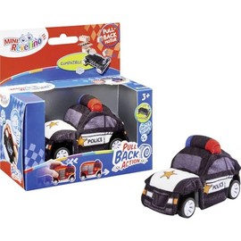 Revellino 23198 Plush Car with Pull Back Motor for Playing and Cuddling - Black