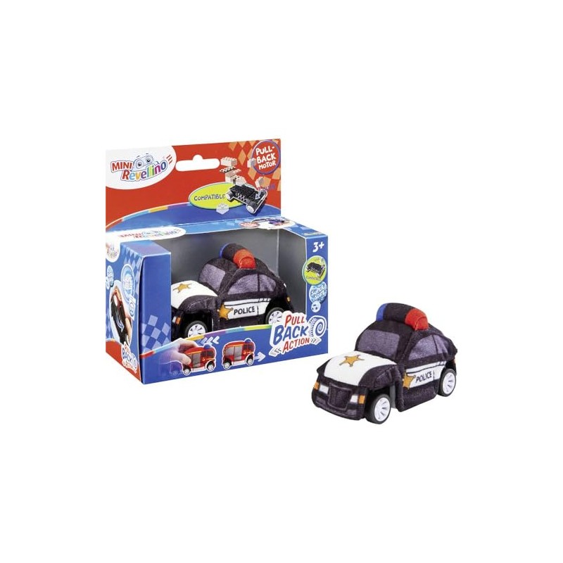 Revellino 23198 Plush Car with Pull Back Motor for Playing