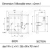 LeMotech Electrical Box, IP67 Waterproof Hinged Clear Cover Stainless Steel
