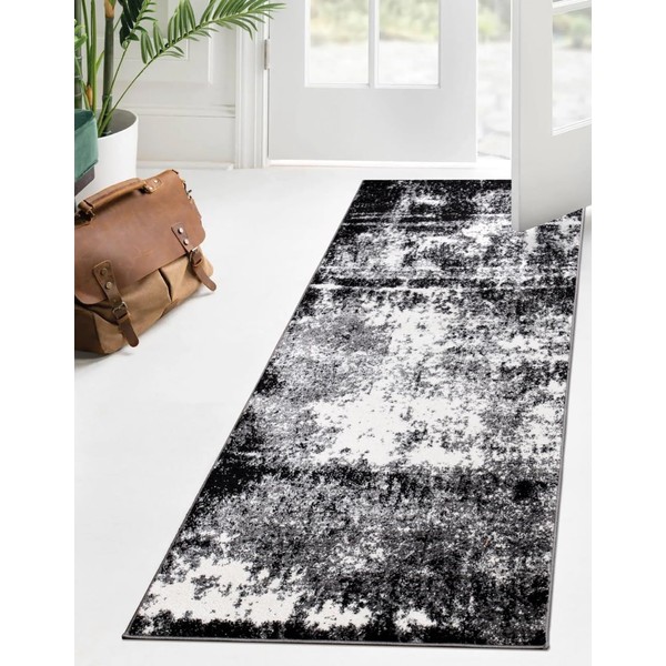 Keen Home Design Area Runner Rugs - 2x8 Non-Shedding, Abstract