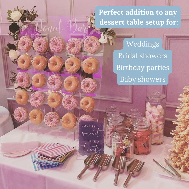 Donut Wall Display Stand - Acrylic Donut Stand Holds 50
