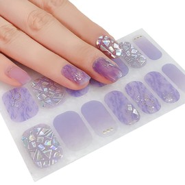 3D Nail Stickers Art, Stylish Nail Polish Strips with Extra Nail Decals, nanosase by igozen (Set of 2) (3D, K11 Stunera)