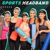 Shappy 3 Pieces Double-Straps Sport Headbands Elastic Hairband Non-Slip Sweatband