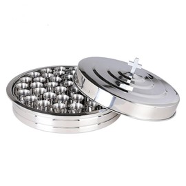 Communion Tray and Cover for Churches Communion Ware Holy Serving Tray with 40 Stainless Steel Cups