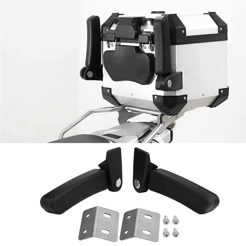 Motorcycle Box Armrest Motorcycle Passenger Rear Folding Top Case Box