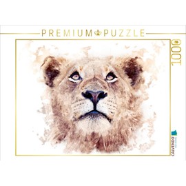 Premium Textile Canvas 45 x 30 cm Lion