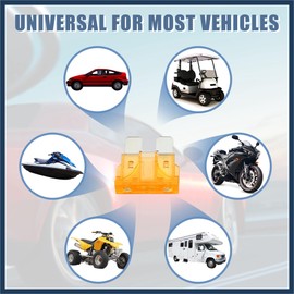 INFINAUTO 32V Mini Fuse Adapter Tap Fuse Kit with 2pcs 5A Blade Style Fuse Durable Material Stylish Design