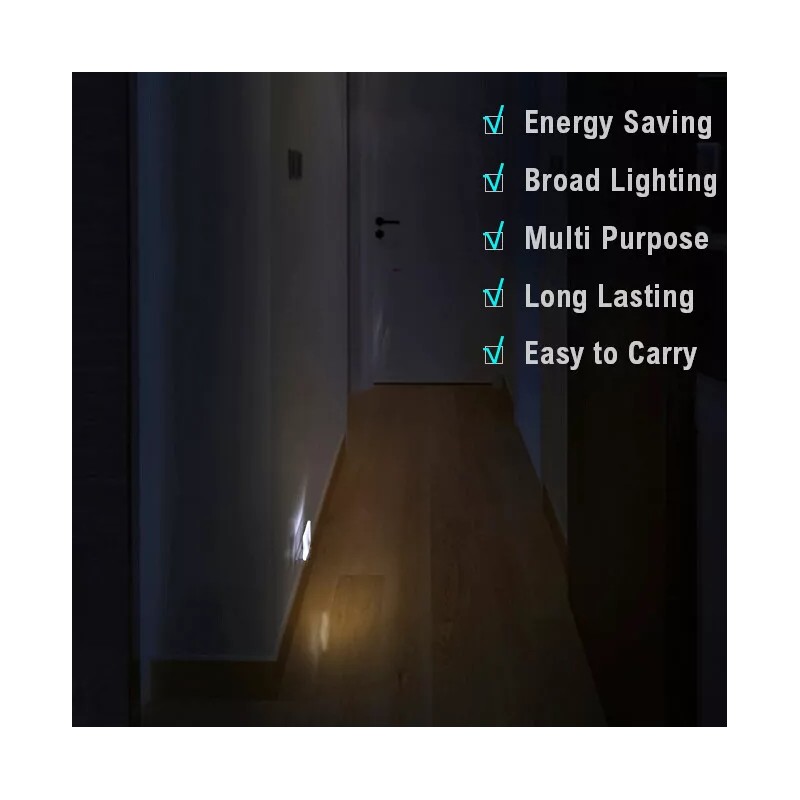 DEWENWILS Auto Dusk-to-Dawn Sensor, Led Night Lights for Bathroom Flat