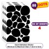 Pack of 4 Sheets/88 Dots Irregular Polka Dot Wall Stickers