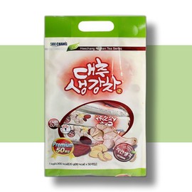 Heechang Dairy Products Jujube Ginger Tea 20g / 대추 생강차 20gx50개입 생강청 효능 기관지에 목에 기침에 비염에 좋은차