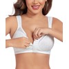 Curyon Women's Front Closure Back Support Minimizer Bra Full Figure