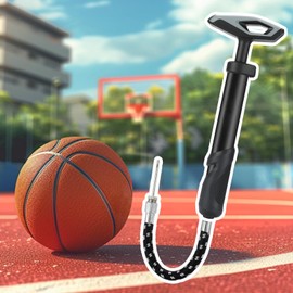 Basketball Pump | Portable Air Pump for Volleyball Basketball - Anti-Slip Balloons Inflating System Accessories for Family Teen Adults Outdoor Indoor