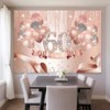 Sensfun Rose Gold Happy 60th Birthday Backdrop Decorations for Women
