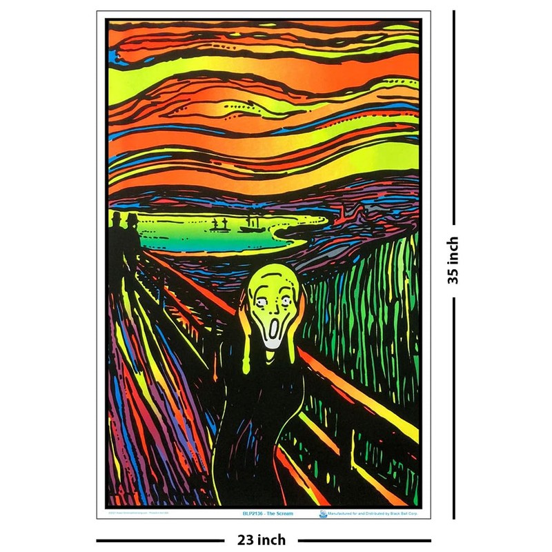 Scorpio Posters The Scream - Blacklight Poster - 23"x 35"