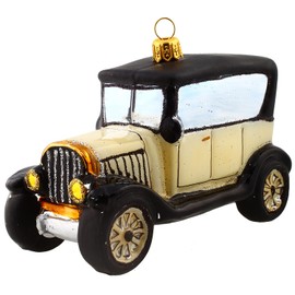 HAMBURGER WEIHNACHTSKONTOR® - Christmas Tree Decoration Vintage Car Cream